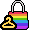 Nova mobília encontrada: clothing_rainbowcanvasbag